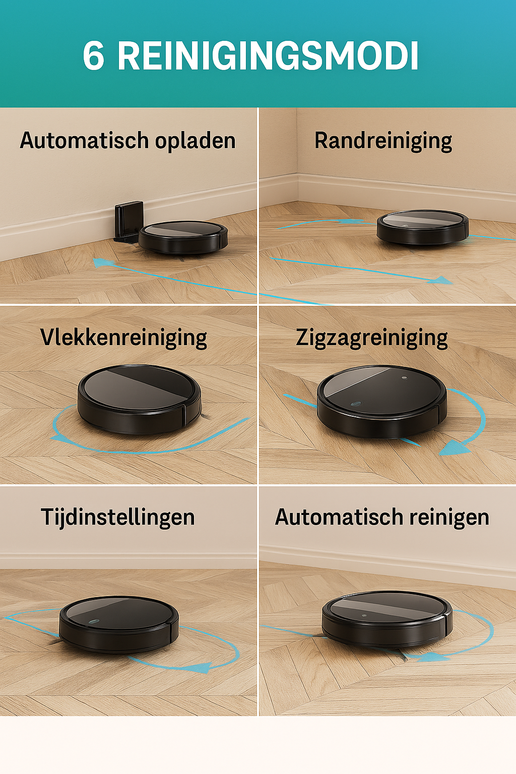 Geautomatiseerde Promark Robot Stofzuiger Met Dweilfunctie
